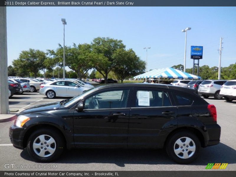 Brilliant Black Crystal Pearl / Dark Slate Gray 2011 Dodge Caliber Express