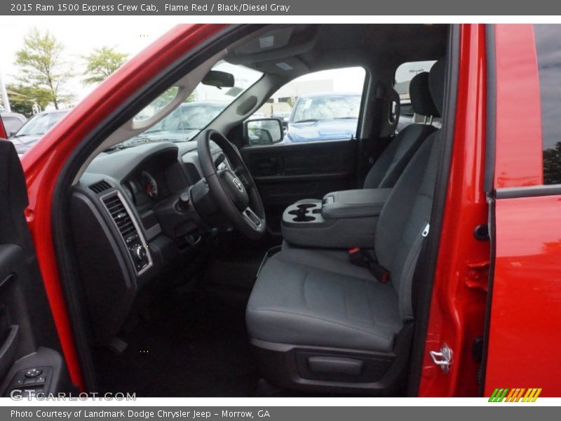 Flame Red / Black/Diesel Gray 2015 Ram 1500 Express Crew Cab