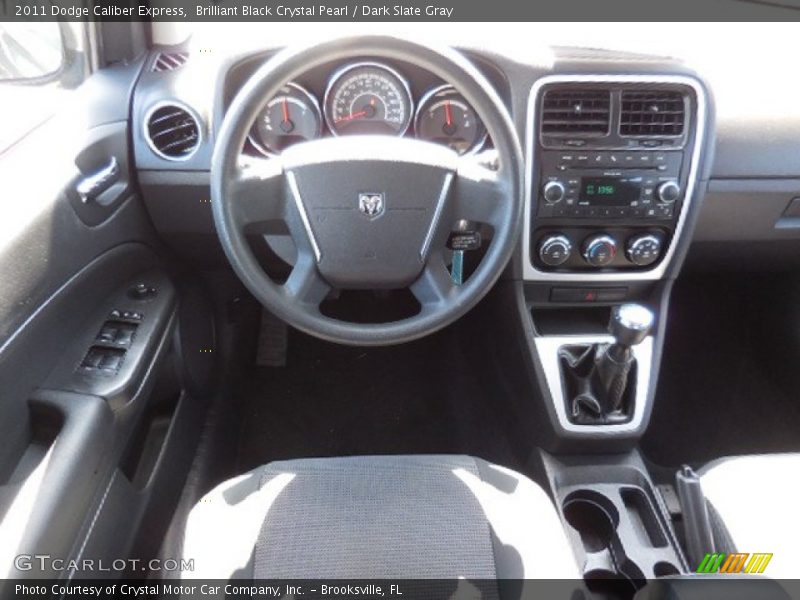Brilliant Black Crystal Pearl / Dark Slate Gray 2011 Dodge Caliber Express