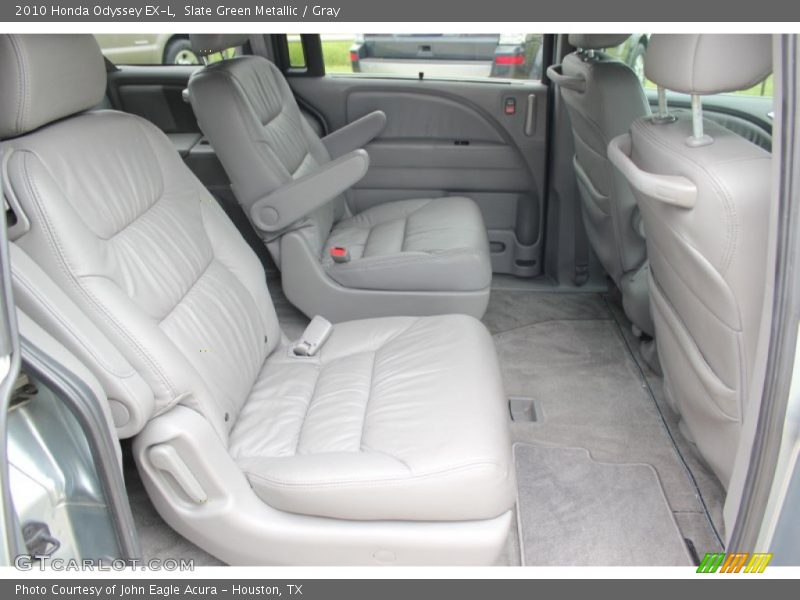 Slate Green Metallic / Gray 2010 Honda Odyssey EX-L