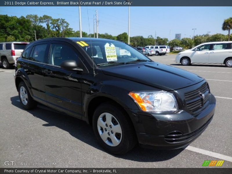 Brilliant Black Crystal Pearl / Dark Slate Gray 2011 Dodge Caliber Express