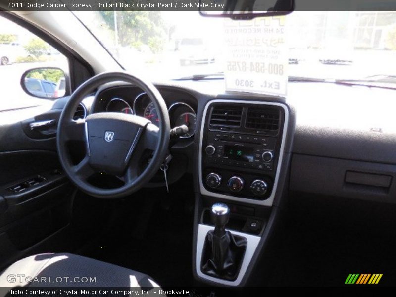 Brilliant Black Crystal Pearl / Dark Slate Gray 2011 Dodge Caliber Express