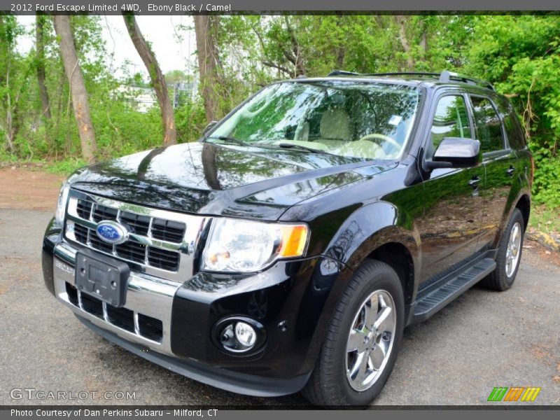 Ebony Black / Camel 2012 Ford Escape Limited 4WD