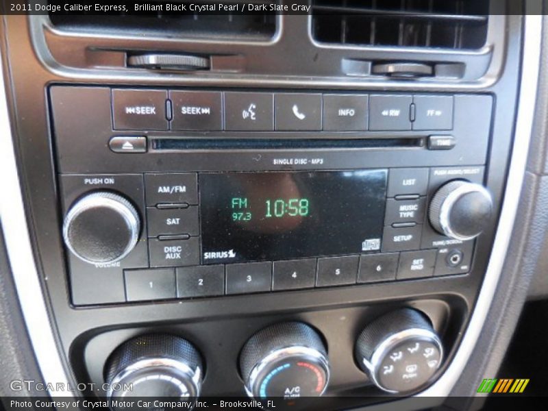 Brilliant Black Crystal Pearl / Dark Slate Gray 2011 Dodge Caliber Express