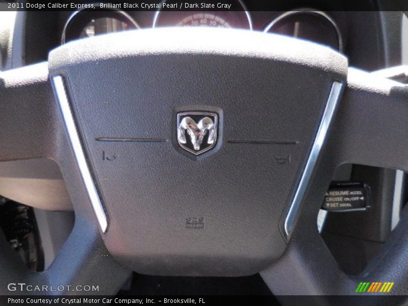 Brilliant Black Crystal Pearl / Dark Slate Gray 2011 Dodge Caliber Express