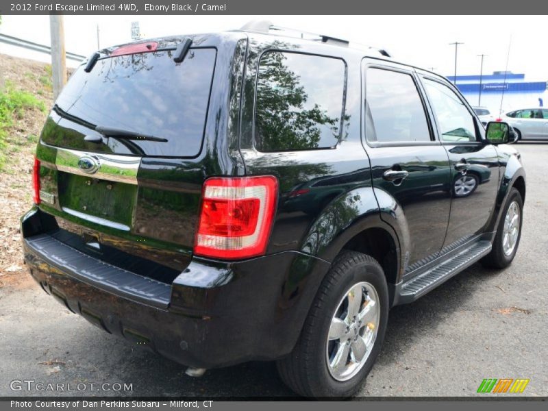 Ebony Black / Camel 2012 Ford Escape Limited 4WD