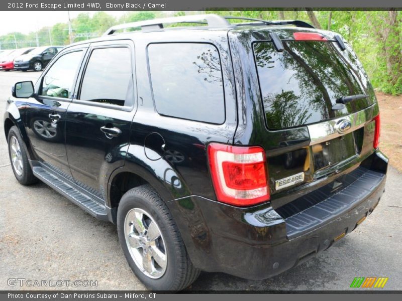 Ebony Black / Camel 2012 Ford Escape Limited 4WD