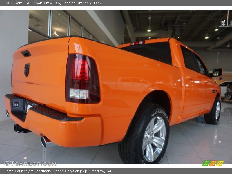 Ignition Orange / Black 2015 Ram 1500 Sport Crew Cab