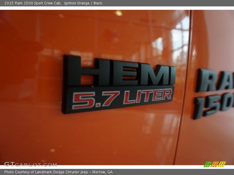 Ignition Orange / Black 2015 Ram 1500 Sport Crew Cab