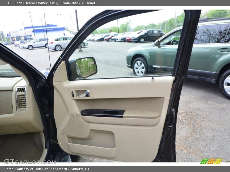 Ebony Black / Camel 2012 Ford Escape Limited 4WD