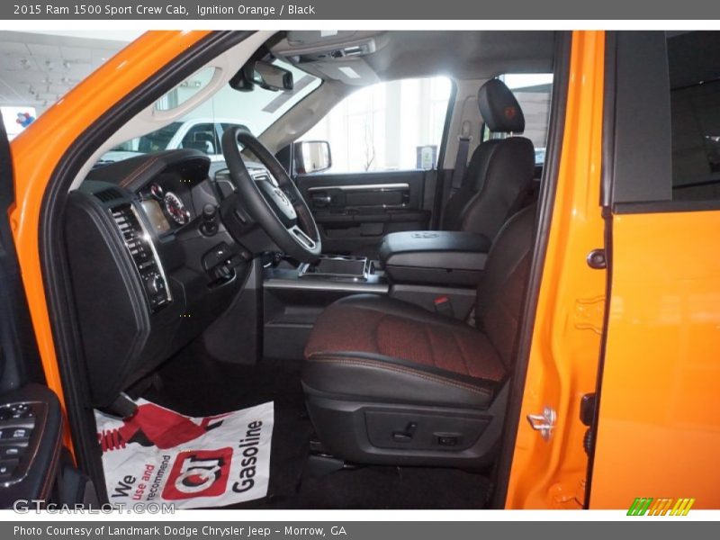 Ignition Orange / Black 2015 Ram 1500 Sport Crew Cab