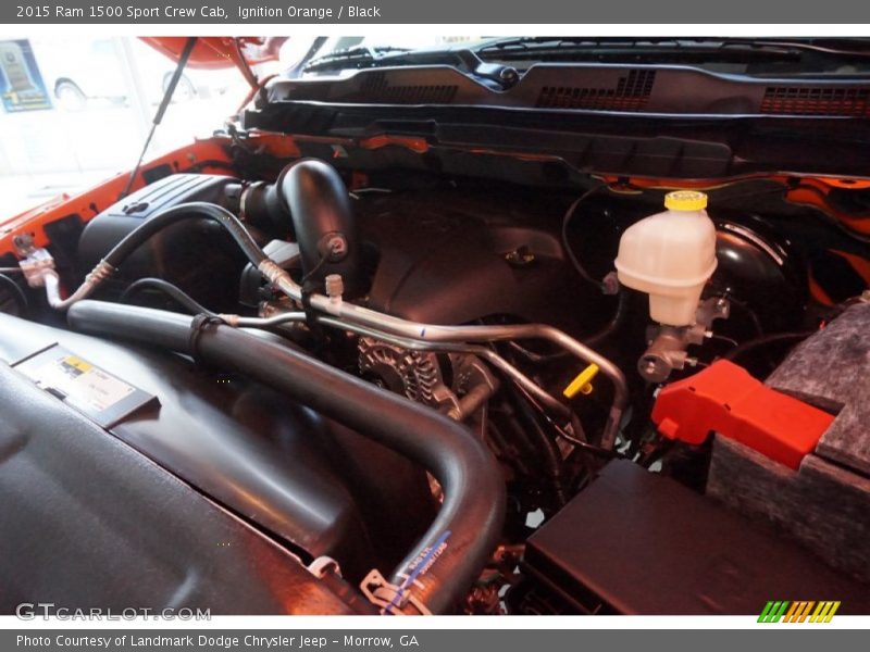 Ignition Orange / Black 2015 Ram 1500 Sport Crew Cab