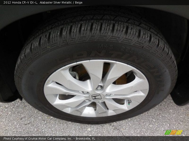 Alabaster Silver Metallic / Beige 2012 Honda CR-V EX-L