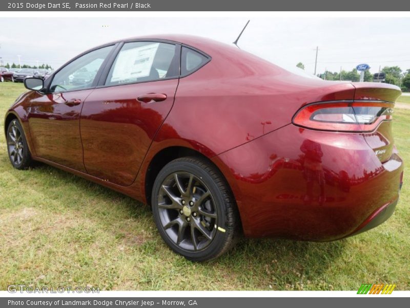 Passion Red Pearl / Black 2015 Dodge Dart SE