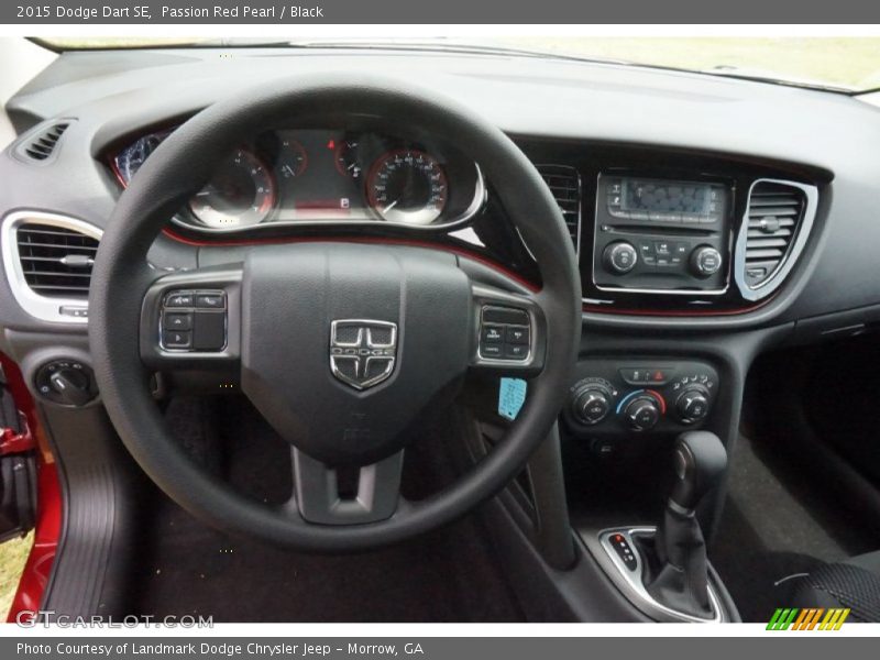 Passion Red Pearl / Black 2015 Dodge Dart SE