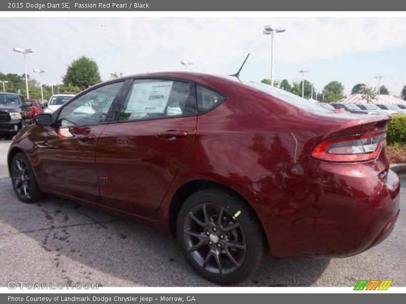 Passion Red Pearl / Black 2015 Dodge Dart SE