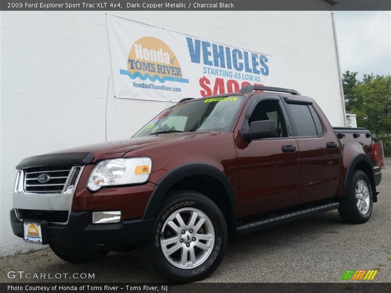 Dark Copper Metallic / Charcoal Black 2009 Ford Explorer Sport Trac XLT 4x4