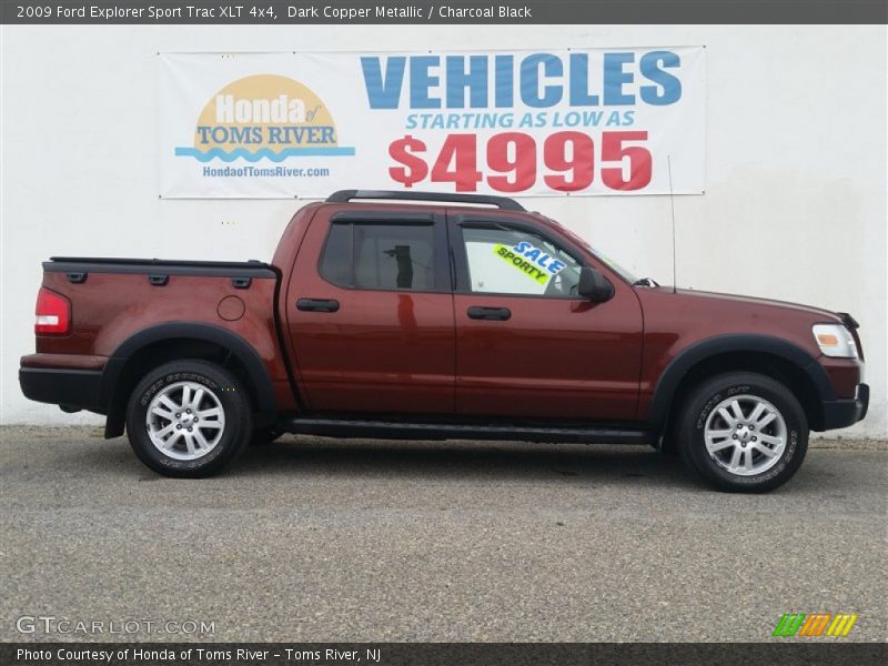 Dark Copper Metallic / Charcoal Black 2009 Ford Explorer Sport Trac XLT 4x4