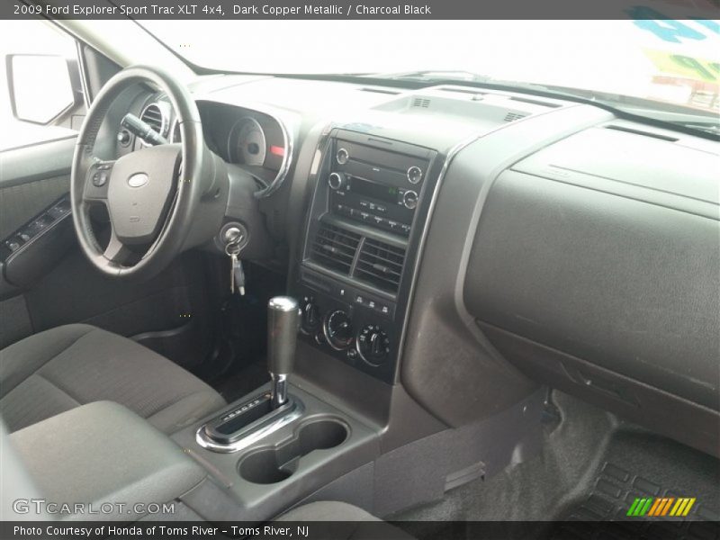 Dark Copper Metallic / Charcoal Black 2009 Ford Explorer Sport Trac XLT 4x4