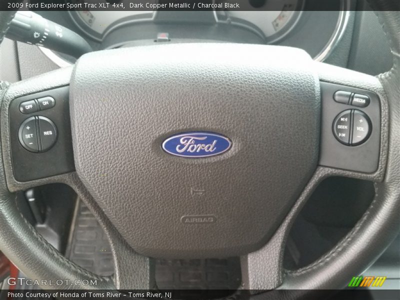 Dark Copper Metallic / Charcoal Black 2009 Ford Explorer Sport Trac XLT 4x4