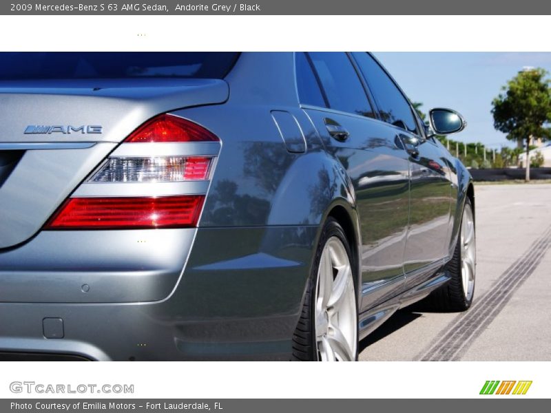 Andorite Grey / Black 2009 Mercedes-Benz S 63 AMG Sedan