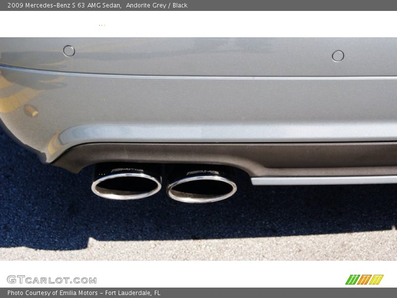 Andorite Grey / Black 2009 Mercedes-Benz S 63 AMG Sedan