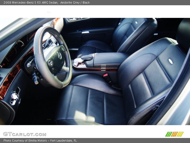 Andorite Grey / Black 2009 Mercedes-Benz S 63 AMG Sedan