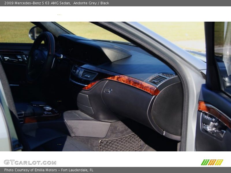 Andorite Grey / Black 2009 Mercedes-Benz S 63 AMG Sedan