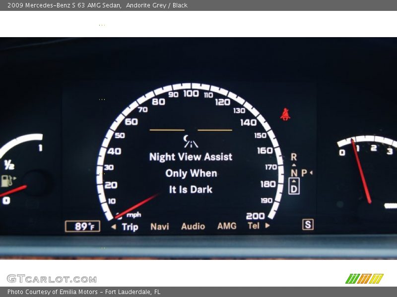 Andorite Grey / Black 2009 Mercedes-Benz S 63 AMG Sedan