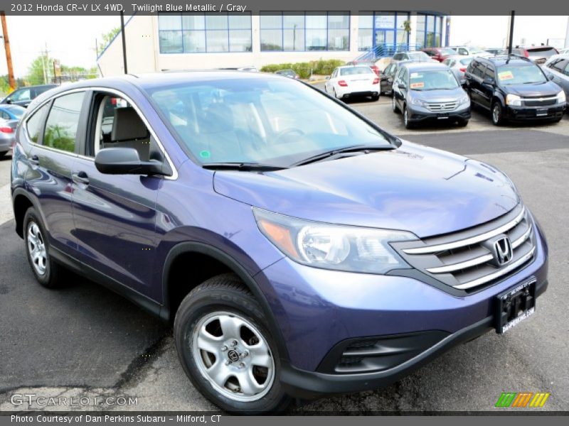 Twilight Blue Metallic / Gray 2012 Honda CR-V LX 4WD
