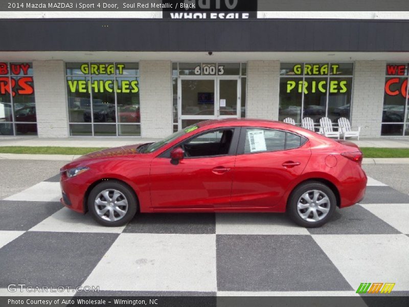 Soul Red Metallic / Black 2014 Mazda MAZDA3 i Sport 4 Door