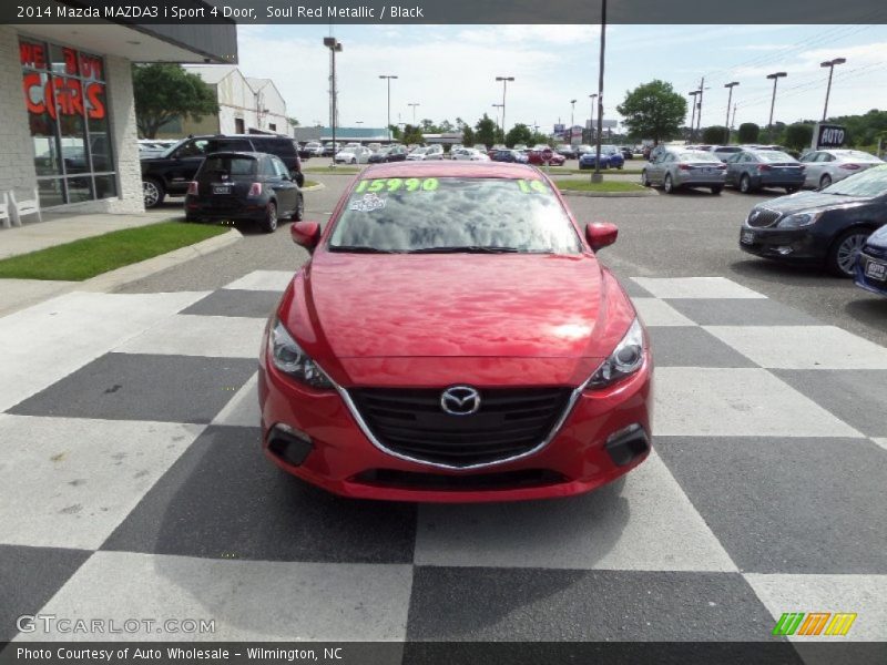 Soul Red Metallic / Black 2014 Mazda MAZDA3 i Sport 4 Door