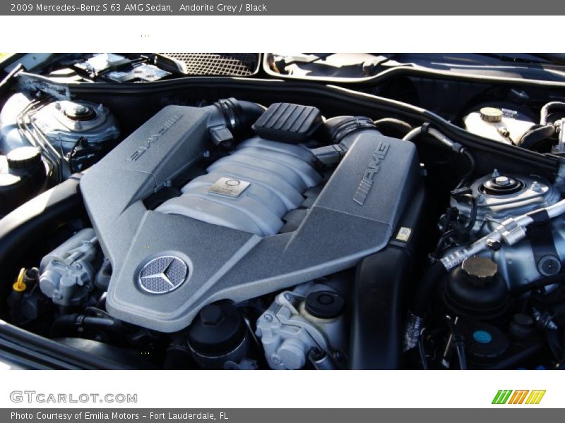 Andorite Grey / Black 2009 Mercedes-Benz S 63 AMG Sedan