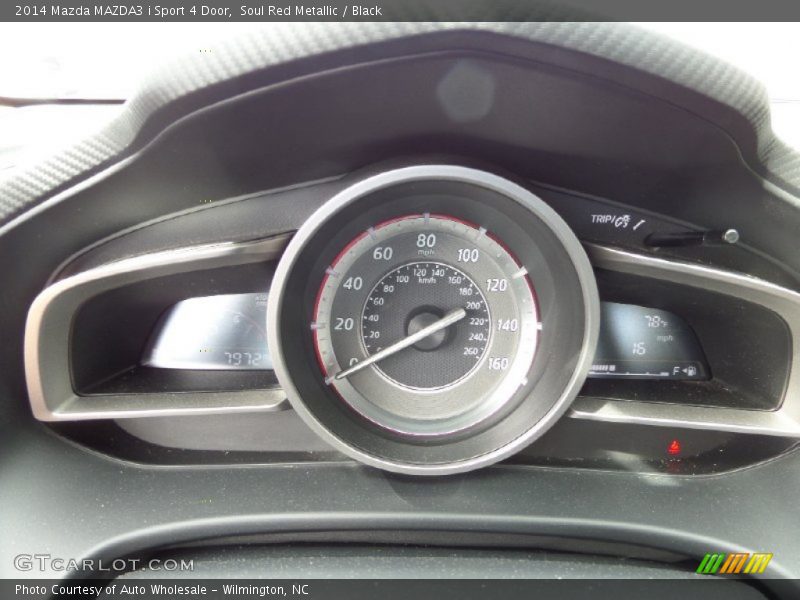Soul Red Metallic / Black 2014 Mazda MAZDA3 i Sport 4 Door