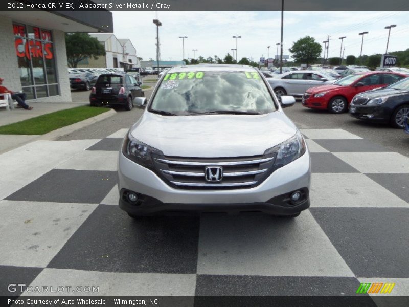 Alabaster Silver Metallic / Gray 2012 Honda CR-V EX