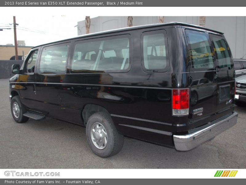 Black / Medium Flint 2013 Ford E Series Van E350 XLT Extended Passenger