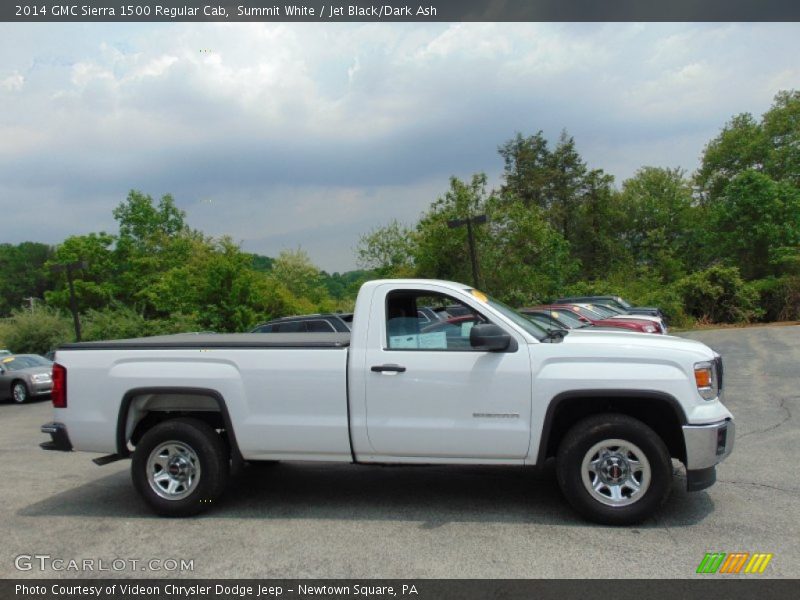 Summit White / Jet Black/Dark Ash 2014 GMC Sierra 1500 Regular Cab