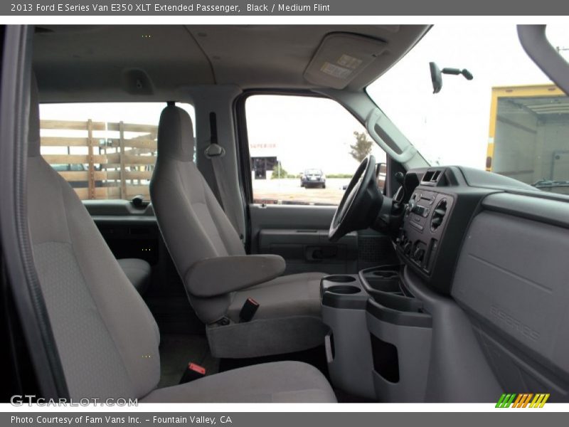 Black / Medium Flint 2013 Ford E Series Van E350 XLT Extended Passenger