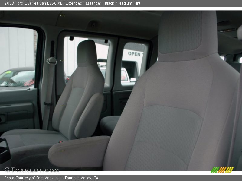 Black / Medium Flint 2013 Ford E Series Van E350 XLT Extended Passenger