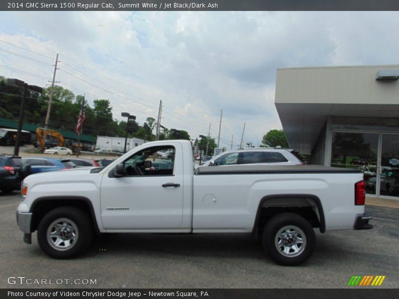 Summit White / Jet Black/Dark Ash 2014 GMC Sierra 1500 Regular Cab