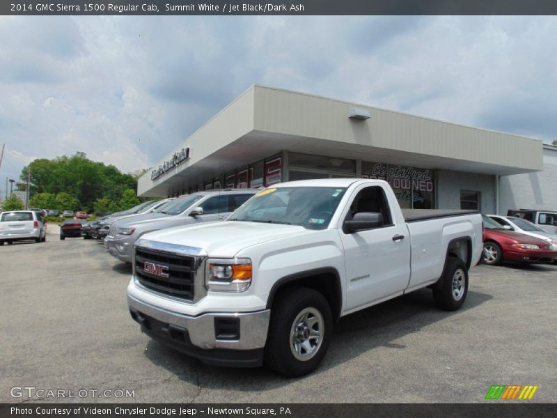 Summit White / Jet Black/Dark Ash 2014 GMC Sierra 1500 Regular Cab