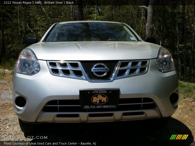 Brilliant Silver / Black 2012 Nissan Rogue S AWD