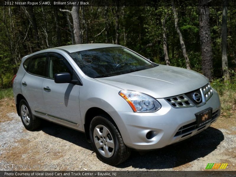 Brilliant Silver / Black 2012 Nissan Rogue S AWD