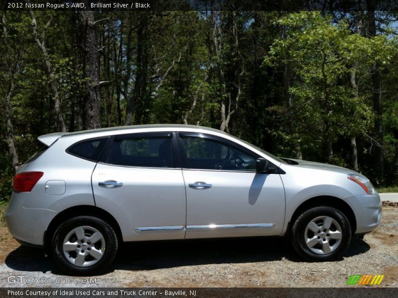 Brilliant Silver / Black 2012 Nissan Rogue S AWD