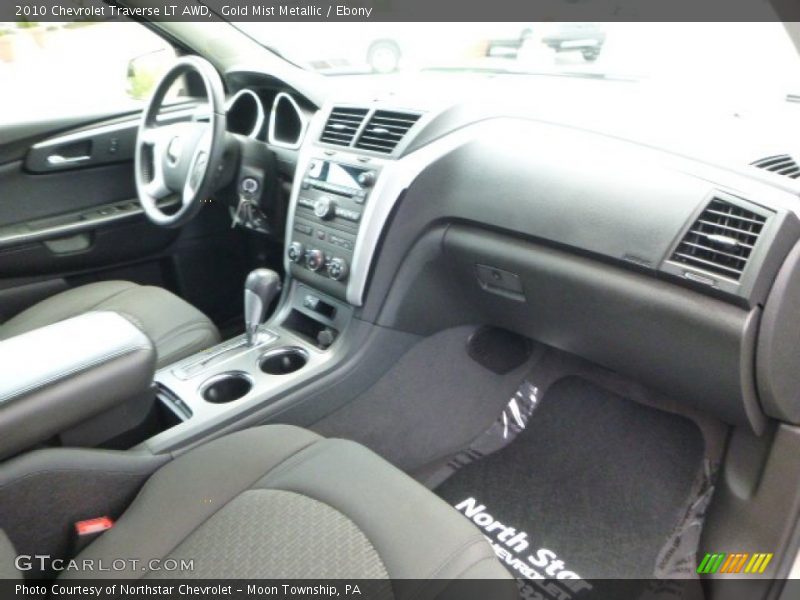 Gold Mist Metallic / Ebony 2010 Chevrolet Traverse LT AWD