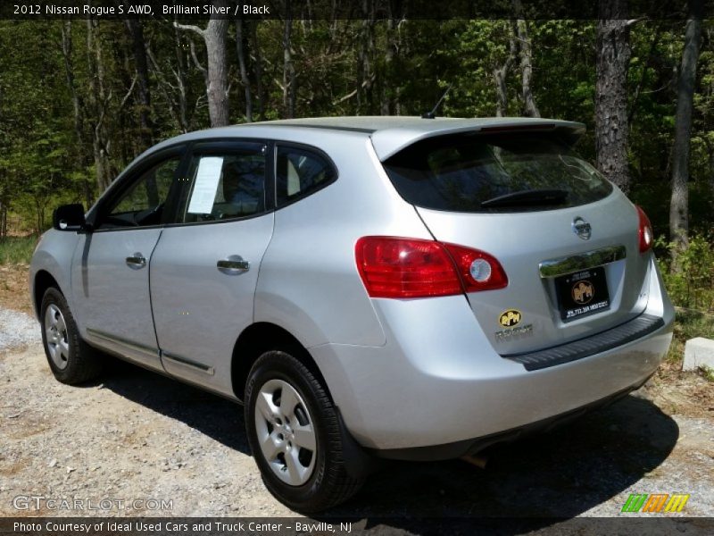 Brilliant Silver / Black 2012 Nissan Rogue S AWD
