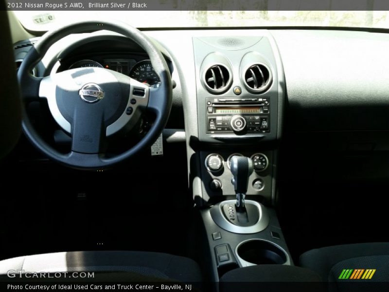 Brilliant Silver / Black 2012 Nissan Rogue S AWD