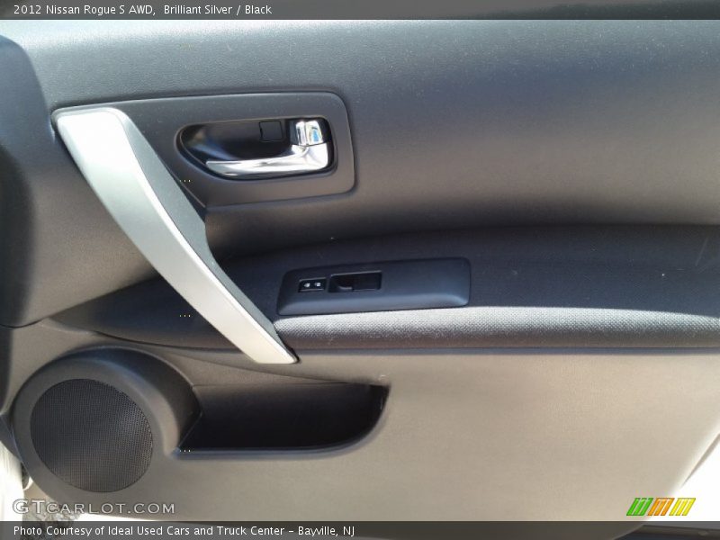 Brilliant Silver / Black 2012 Nissan Rogue S AWD