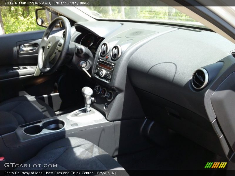 Brilliant Silver / Black 2012 Nissan Rogue S AWD