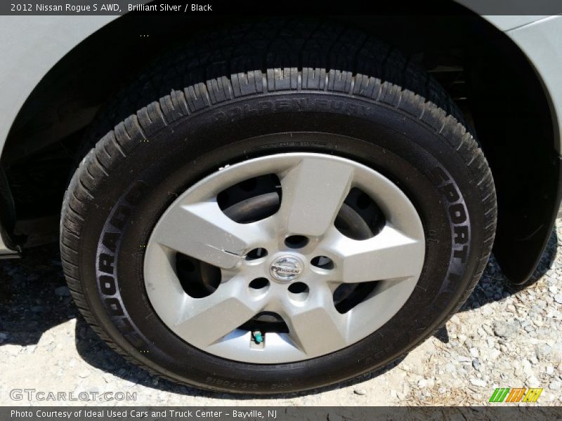 Brilliant Silver / Black 2012 Nissan Rogue S AWD